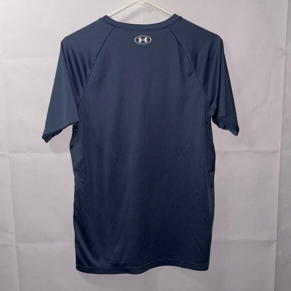 Under Armour Gray/blue Shirt boys size youth XL - Picture 2 of 7